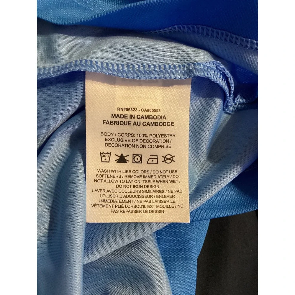 Nike Golf Womens Dri-FIT Blue Striped Polo Shirt FD6706-435 Size Small NWT